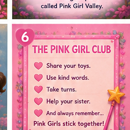 Pink Girl Club illustration 6